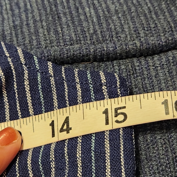 Old navy linen blend stripes smockedback spaghettistrap jumpsuit - Picture 7 of 16